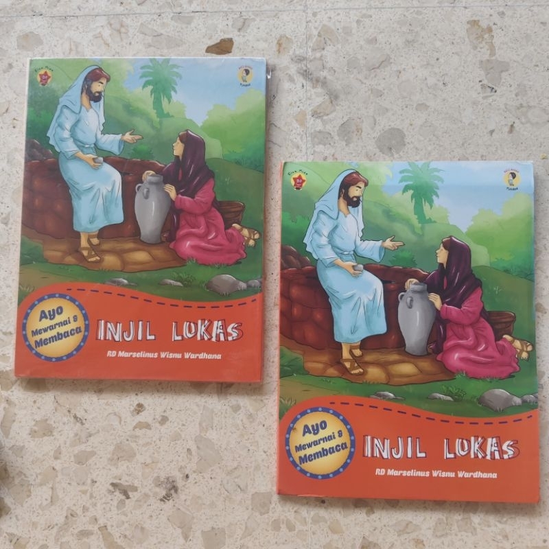 BUKU ANAK KRISTIANI / AYOK MEWARNAI & MEMBACA INJIL LUKAS / PRODUK ASLI ORIGINAL