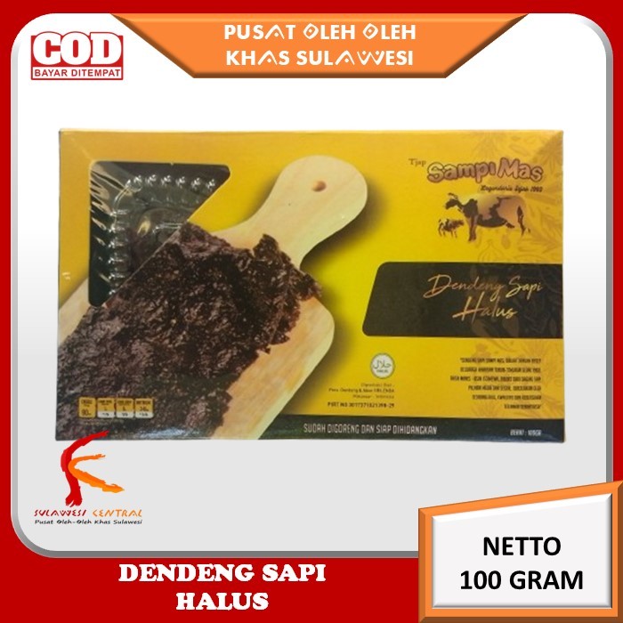 

Dendeng sapi halus SAMPI MAS khas sulawesi 100 gr