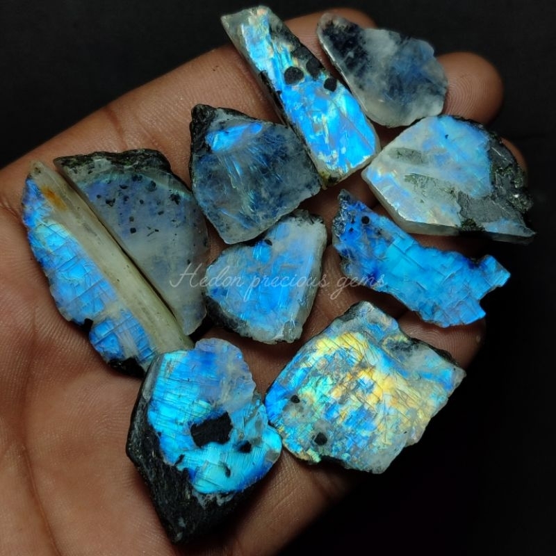 batu biduri bulan moonstune asli natural / bongkahan batu biduri bulan / batu biduri bulan / batu mo