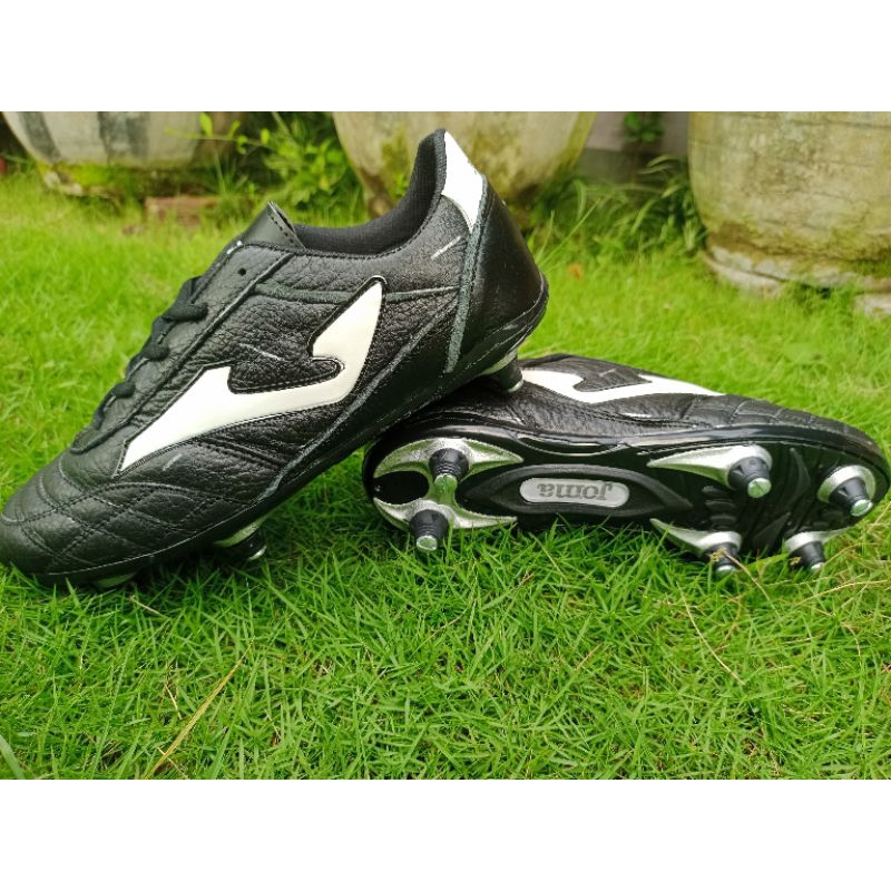sepatu bola asli kulit sol besi sudah jahit full