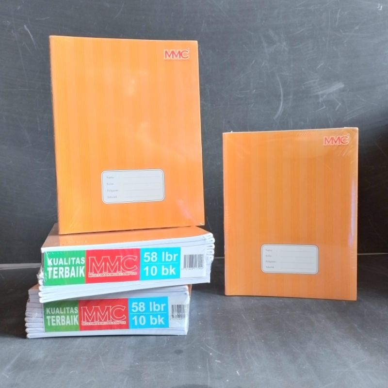 

bib Buku Tulis MMC 58 Lembar Kraft ( Pak 10 Buku ) [ Orinal ]
