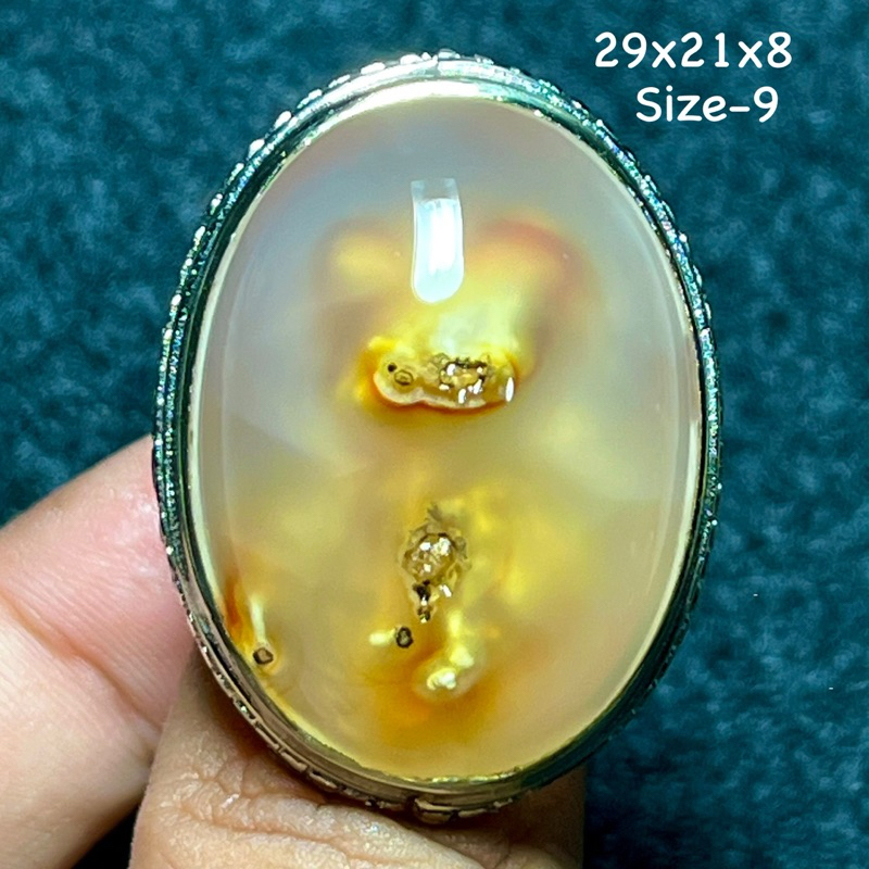 Cincin Batu Akik Natural Baturaja Batu Di Dalam Batu (Asli Alam)