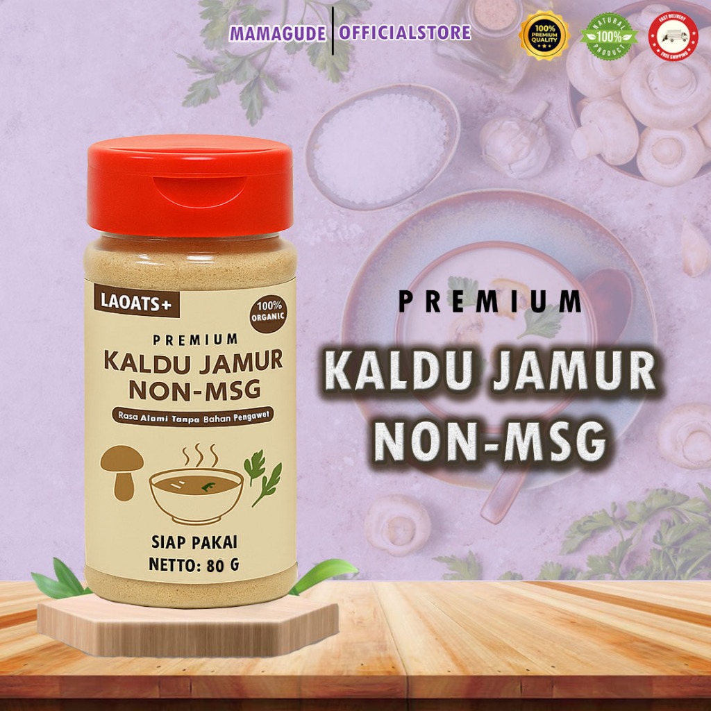 Kaldu Jamur MPASI Non MSG  Aman untuk Bayi hingga Lansia 100% Alami & Tanpa Pengawet Laoats+