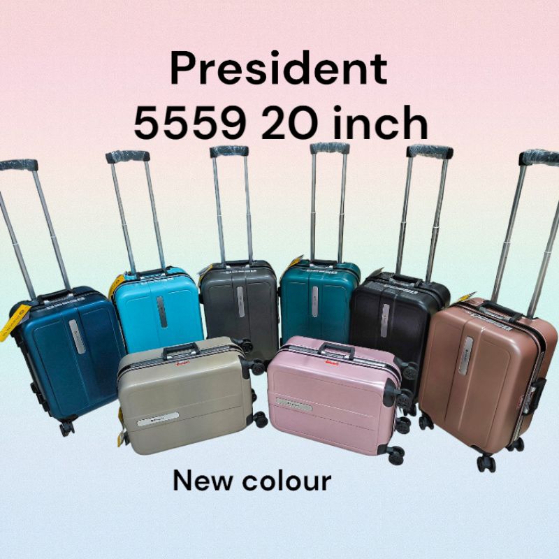 Koper President 5559/5567 kabin size 20inch Original Non Zipper/FRAME