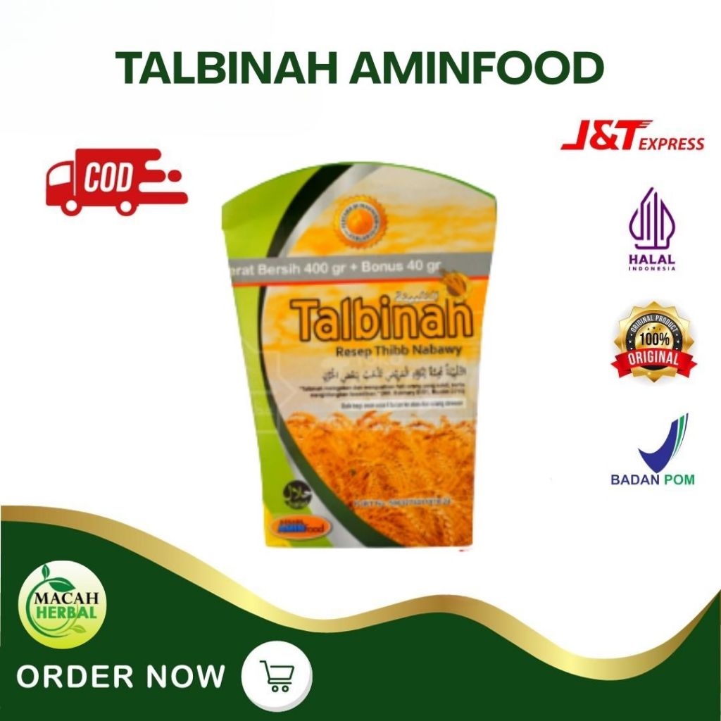 

TEBUNG GANDUNG TALBINAH / TEPUNG TALBINAH / SOLUSI SAKIT MAAG DAN LAMBUNG 440GR