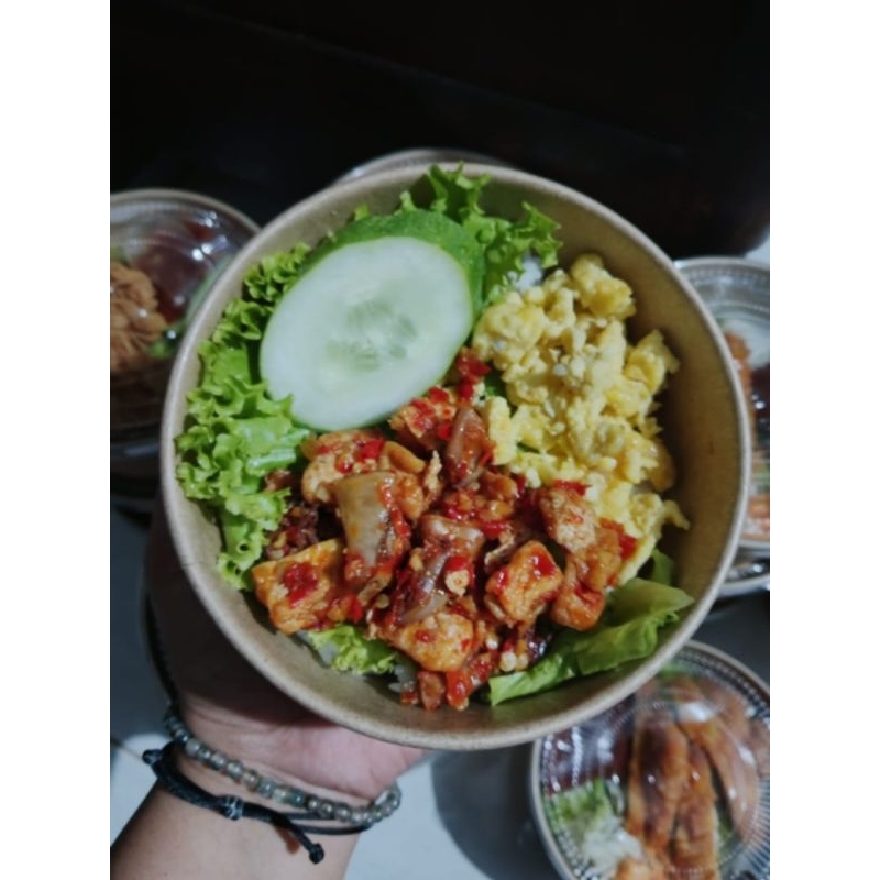 

Nasi cumi orek telur