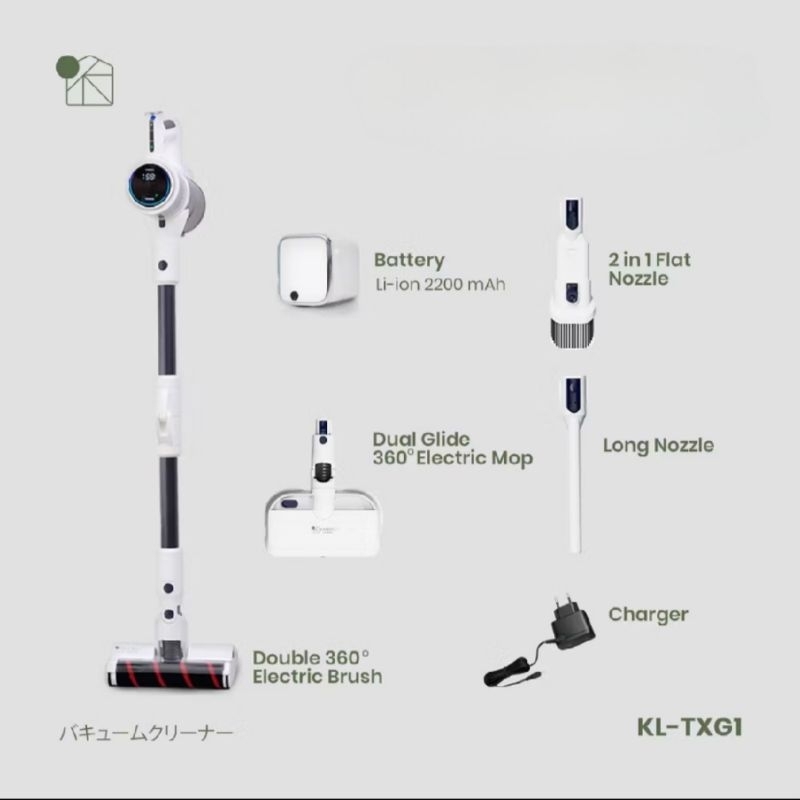 Sparepart Cadangan Kanso Living TX G1 Ergonomic Vacuum CleanerMop Cordless Penyedot Debu
