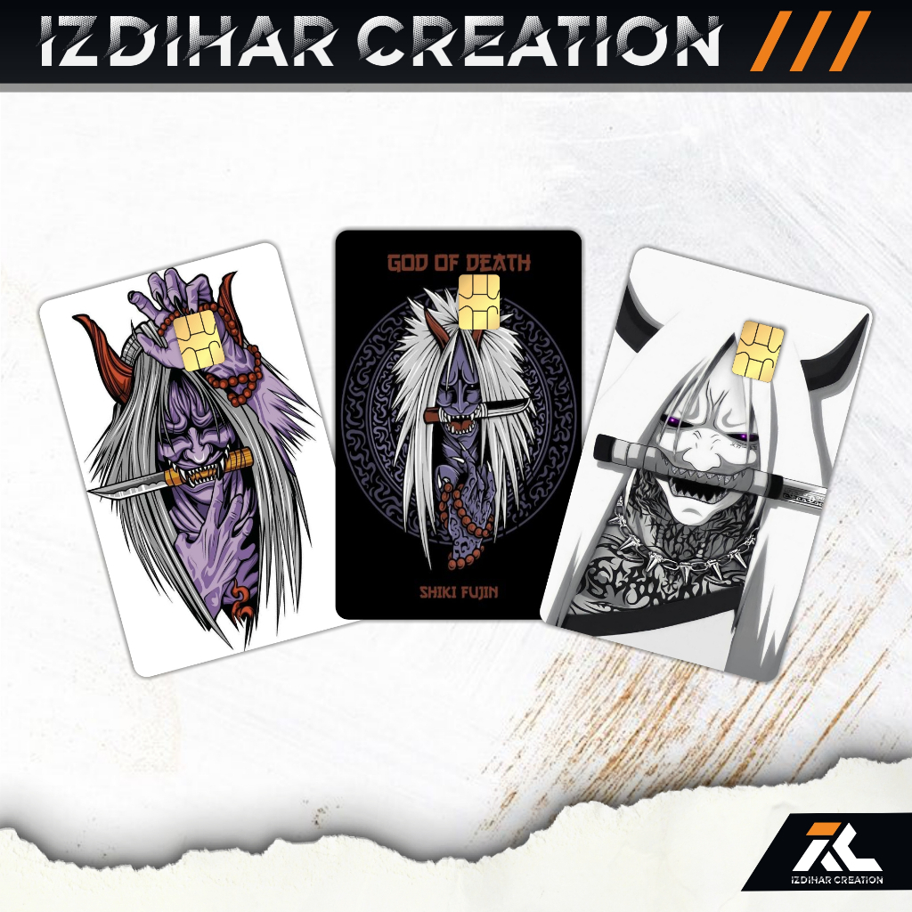

Sticker kartu Keren -IZDIHAR CREATION- Stiker Shiki Fujin, Garskin Stiker Pelindung Kartu
