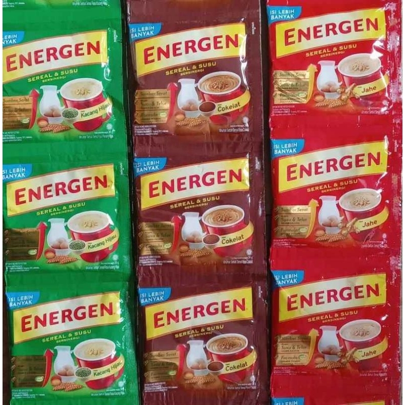 

Energen Sereal dan Susu Renceng Isi 10 pcs/ Sachet ,35gr