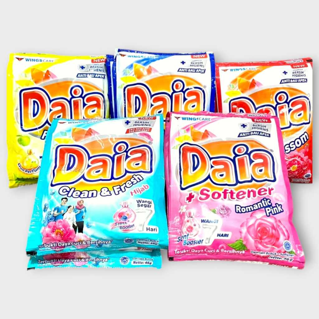 Daia 1000 Detergen Bubuk/ Daia Detergen Bubuk Renceng/ Daia 1000 Renceng isi 6