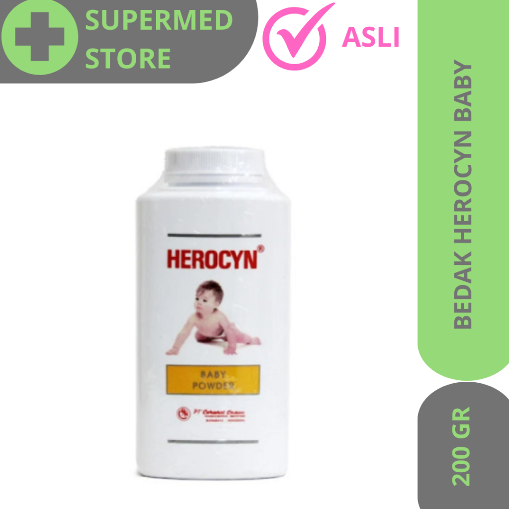 Herocyn Baby Powder / Bedak Gatal Anak Bayi Ruam Popok 200 Gr