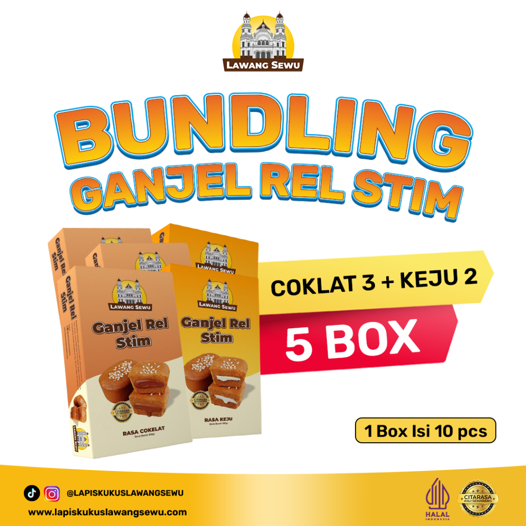 

Ganjel Rel Stim Cokelat 3 Box + Keju 2 Box
