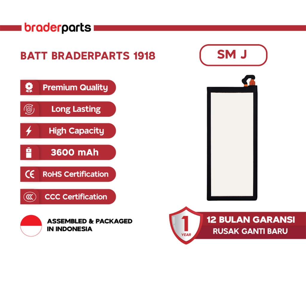 Braderparts Baterai Battery Batre EB-BJ730ABE SM SM-J730F / J7 Pro / SM-A720F / A7 2017 BPBT-G02-000