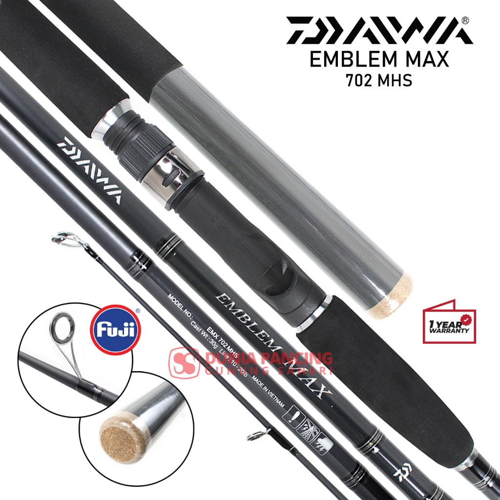 Joran Spinning Daiwa Emblem Max Pilih Ukuran