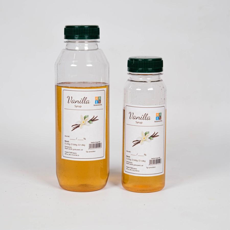 

Vanilla Syrup Premium Sirup Gula Cair Rasa Vanili Homemade Mahavita