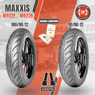Sepasang/Satuan Ban Scoopy Freego Genio Ring 12 MAXXIS M922F - M922R 110/90-12, 100/90-12 Tubeless