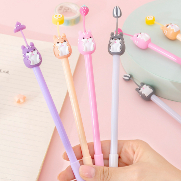 

Pulpen Karakter Boneka Buah Pena Gel Motif Karakter Lucu Pen Cute Student Korean set 4 pcs 018