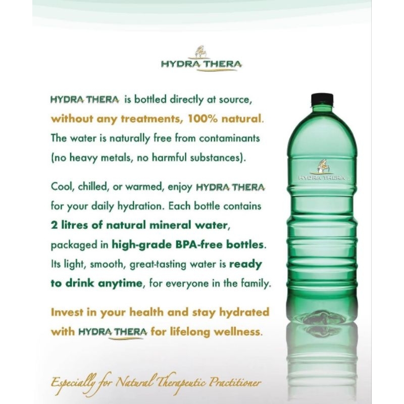 

Hydra Thera Air Mineral 2 Litre x 6 botol