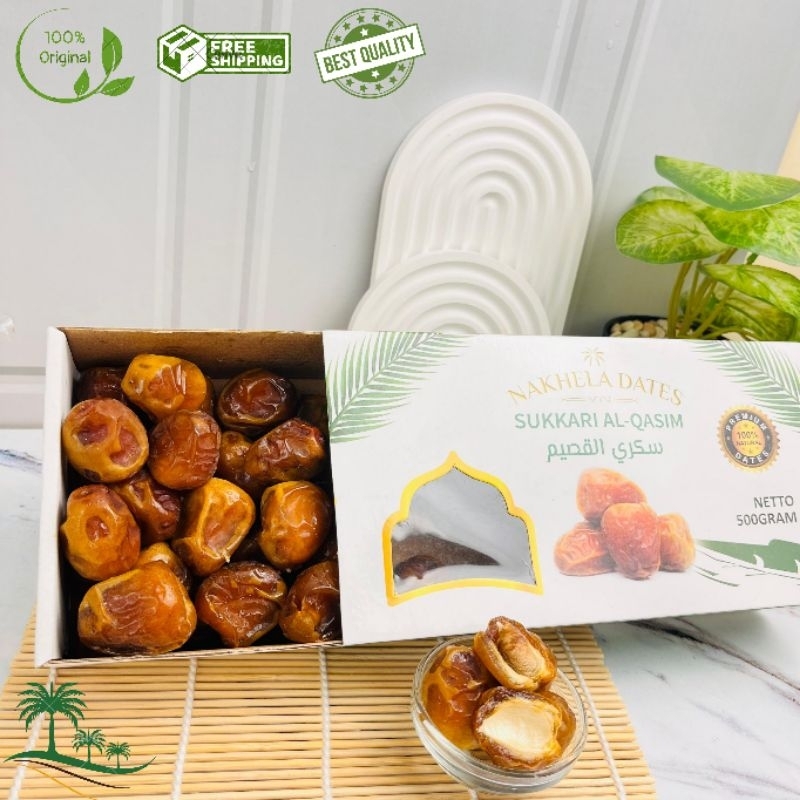 

500Gr Kurma Sukkari Al Qasem Nakhela Dates Eksklusif