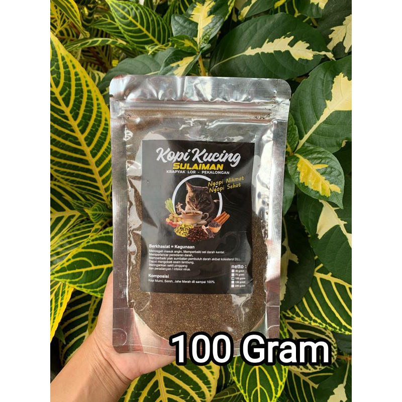 

100 Gram KOPI KUCING "SULAIMAN" - 100% Kopi Bubuk Asli