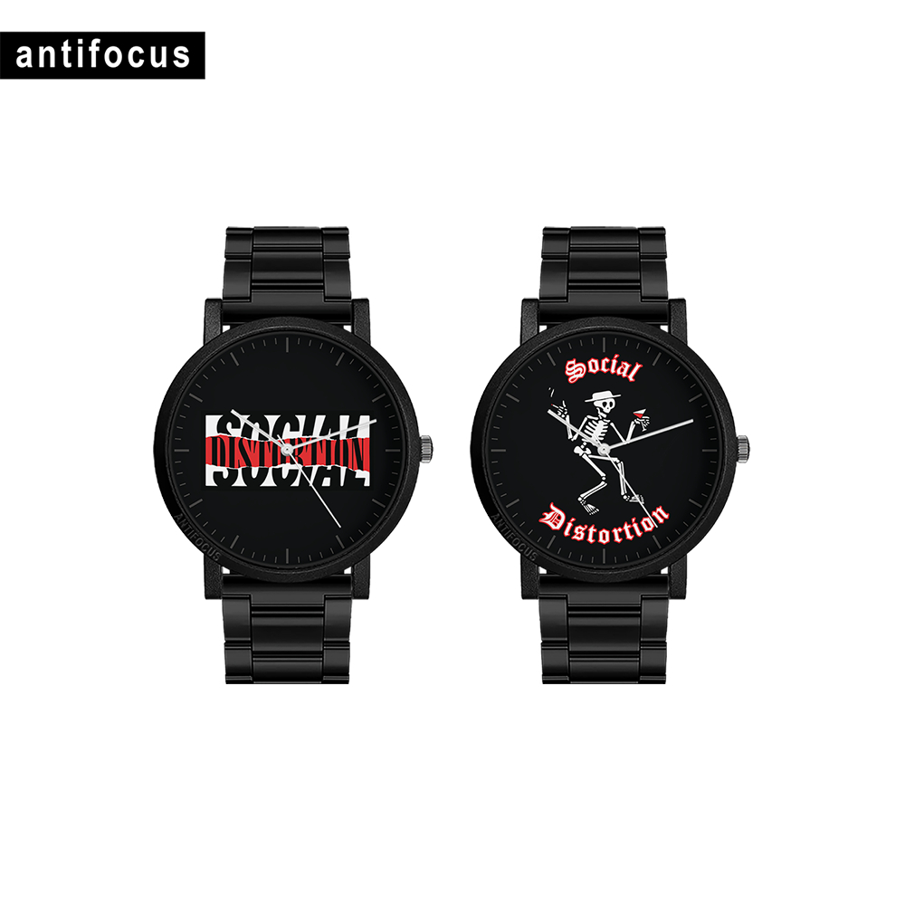 Jam Tangan Pria Social Distortion Analog Custom Band Pop Punk Rock Metal Couple Wanita Anak Original