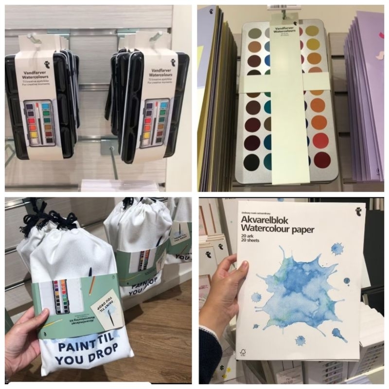 

[JASTIP FLYING TIGER] Koleksi Alat Lukis Set Cat Air Warna Box Mini Praktis untuk Lukisan Gambar