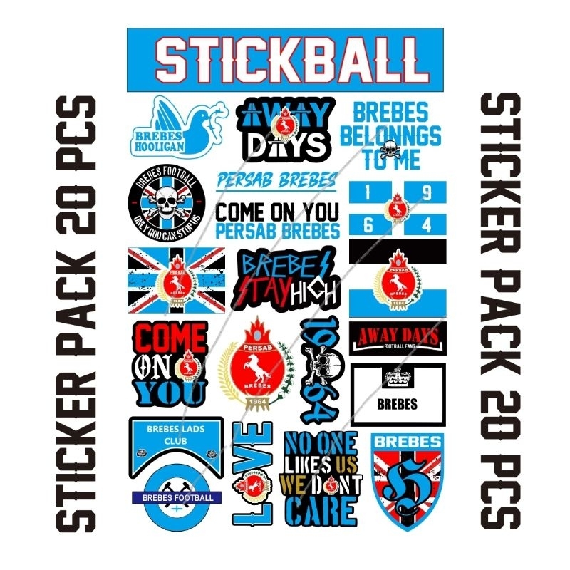 

20 STICKER PERSAB BREBES 1964 anti air