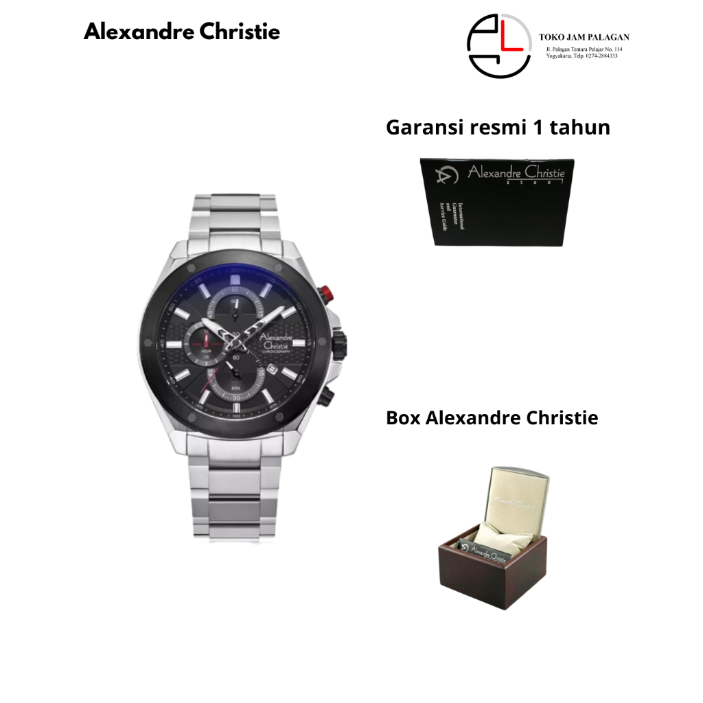 JAM TANGAN ALEXANDRE CHRISTIE 6674 MCBBTBBA