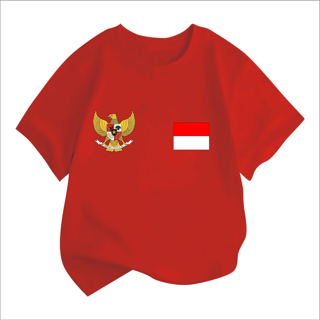 Atasan Hut RI 80 Garuda Kaos Terlaris 17 Agustus 1945 Kemerdekaan Indonesia Kaos Merah Putih Hitam K