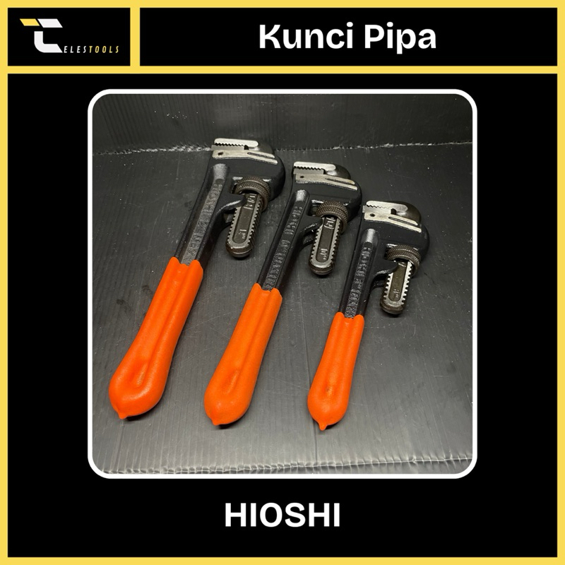 Kunci Pipa HIOSHI Pro Hitam 8 10 12”