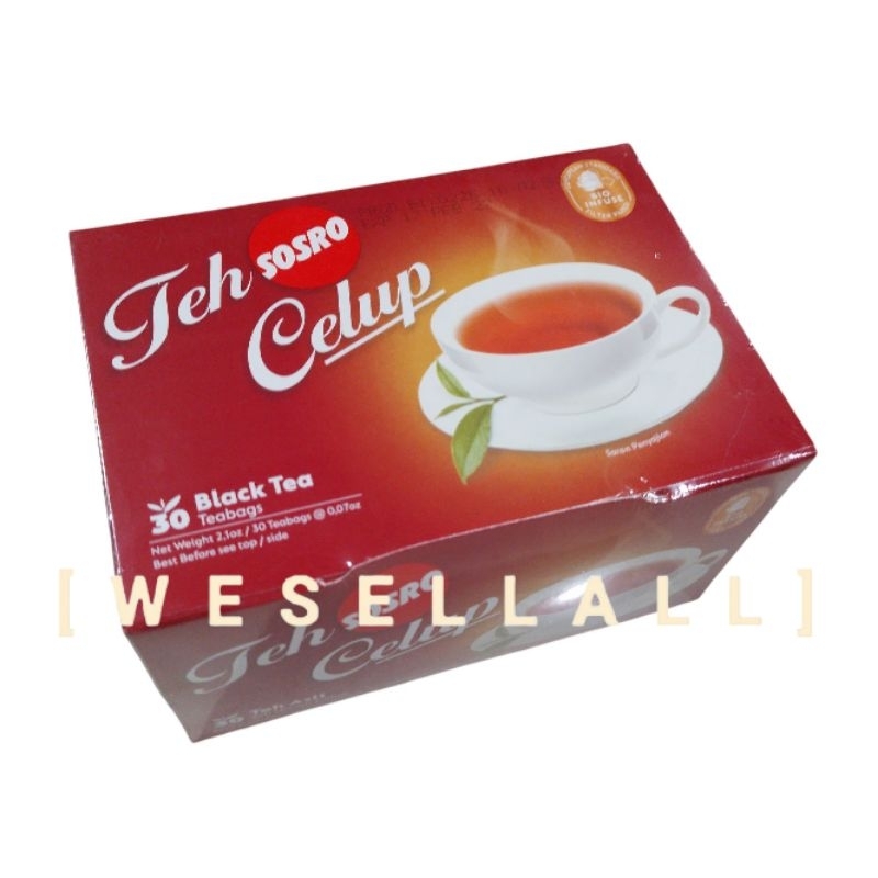 

Sosro Teh Celup 60 gr PER BOX Isi 30 Kantong @ 2 gr | 0013MPA