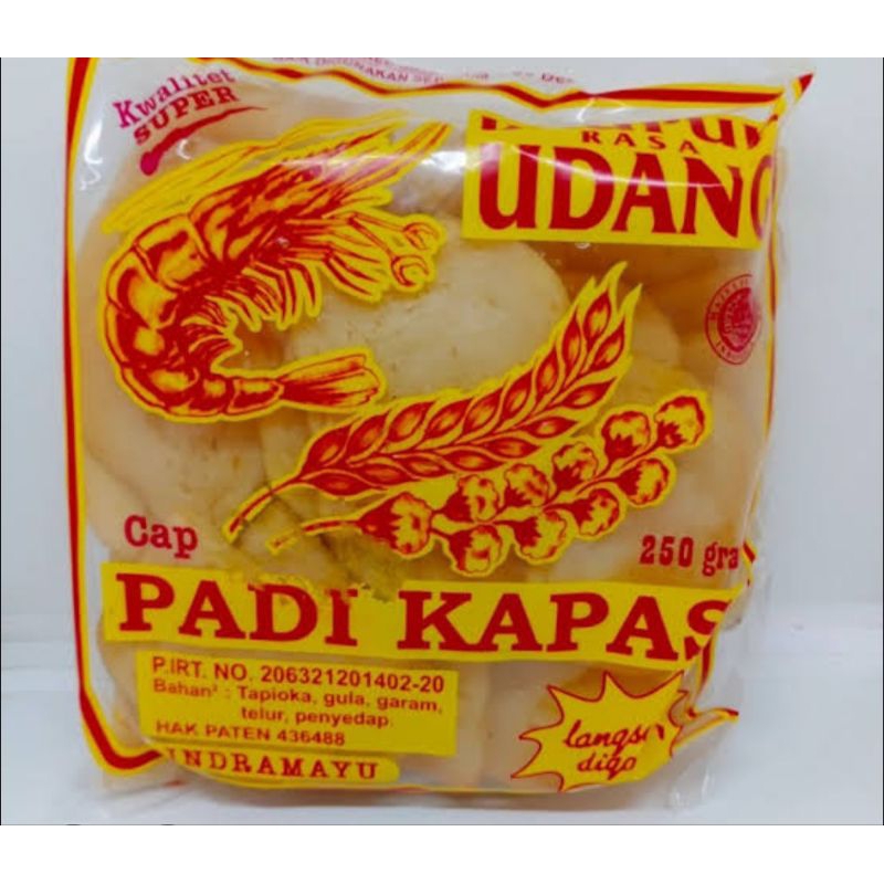 

krupuk udang padi kapas isi 250 gram