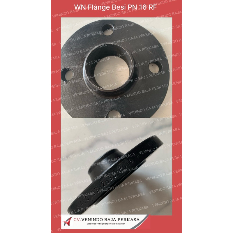 WN Flange / Welding Neck Flange Besi / CS / Hitam PN 16 RF 14”
