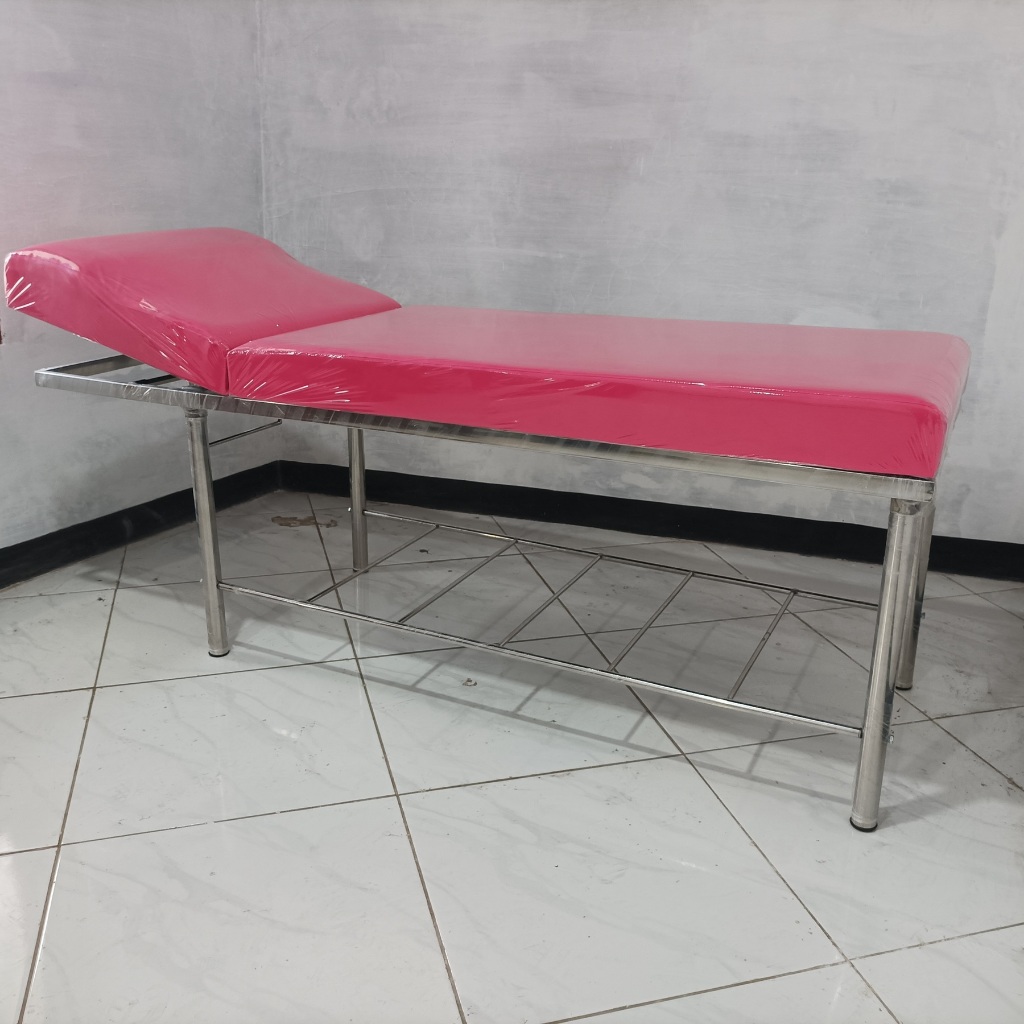 Bed Facial Stainless Lipat untuk Perawatan Wajah di Klinik & Salon