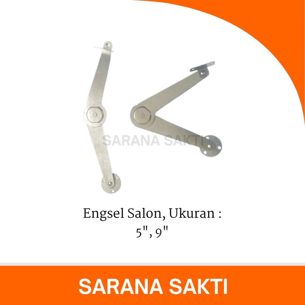 Engsel Salon 5" & 9" | Sikutan Stainless Penahan Jendela / Engsel Jendela Bunting Salon Besi / Engse