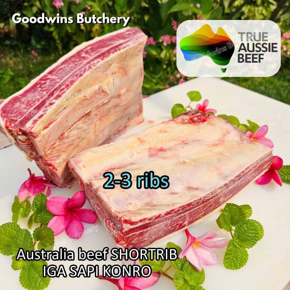 

Beef SHORTRIB PORTIONED 2-4 RIBS daging iga sapi | Australia Midfield Nolan AMH Teys ECT GreenLea | Short rib konro galbi frozen