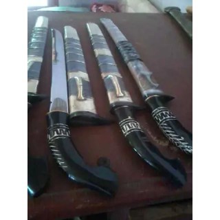 Golok Silat Seni standart IPSI Dewasa Remaja Usia Dini Gagang HITAM