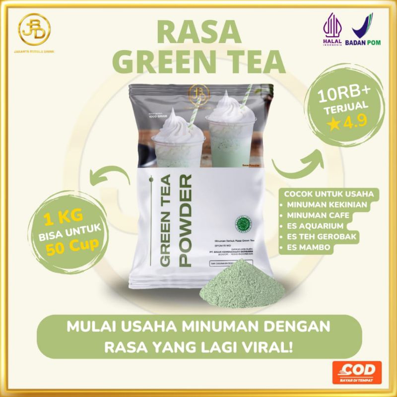 

Green Tea Powder Minuman Premium JBD Isi 1000 Gram