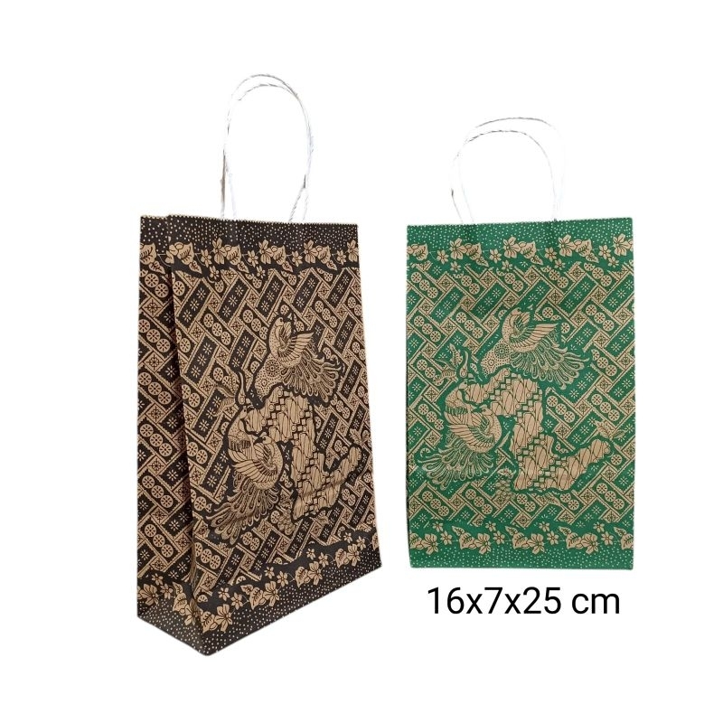 

paper bag batik 16x7x25 cm isi 20 PC # LAK