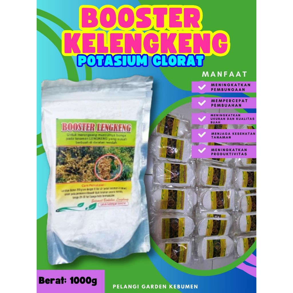 DIJAMIN ASLI  Pupuk Buah Kelengkeng Kcl03 Murni, Pupuk Buah Kelengkeng Kcl03 Murni 1Kg