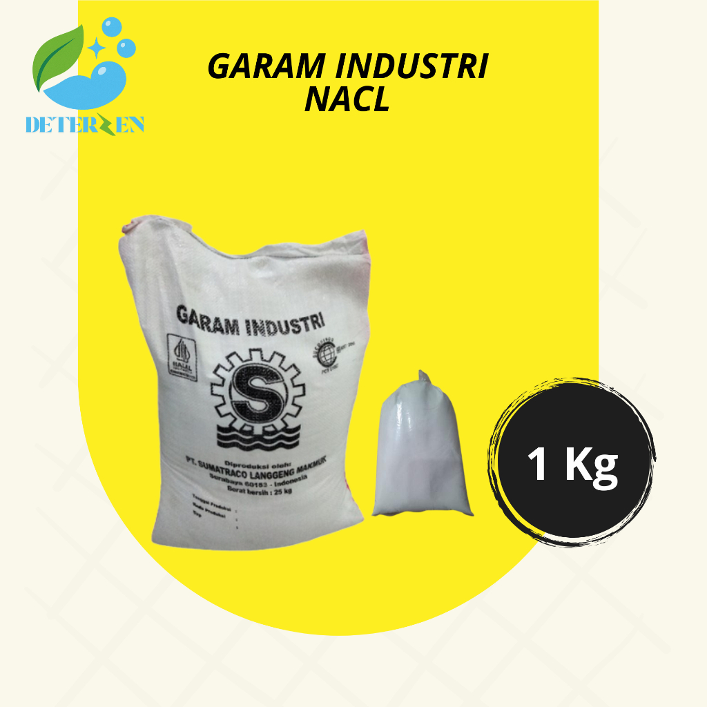 Garam Industri/NACL/Garam Halus Kemasan 500GR & 1KG