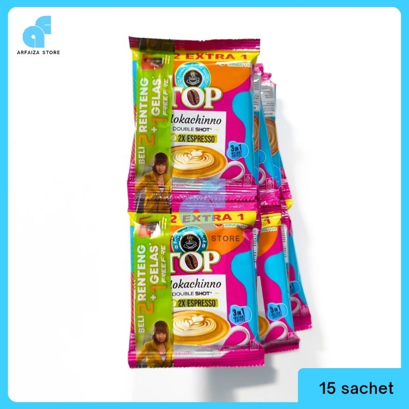 

TOP COFFEE MOKACHINNO 1 RENTENG 15 SACHET