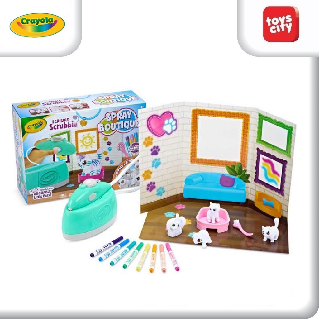 

Crayola Scribble Scrubbie Pets Spray Boutique, Includes 4 Pets & 8 Markers