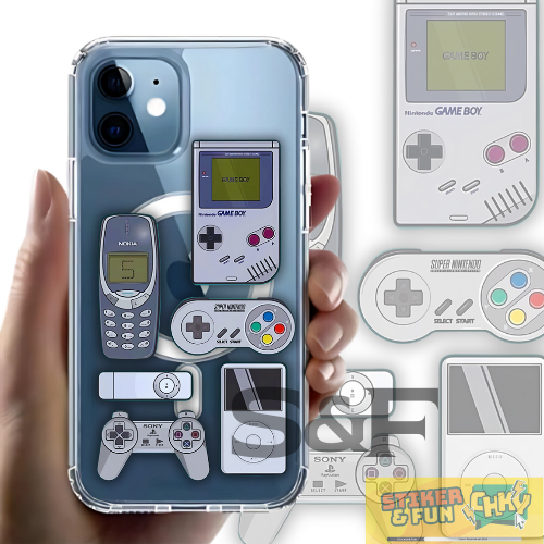 

Stiker Sticker Pack Vinyl Laminasi RETRO GAME