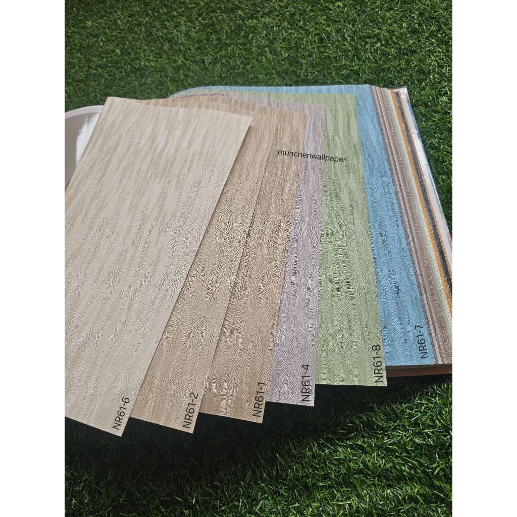 Wallpaper Dinding Polos Warna Pastel Biru Abu Hijau