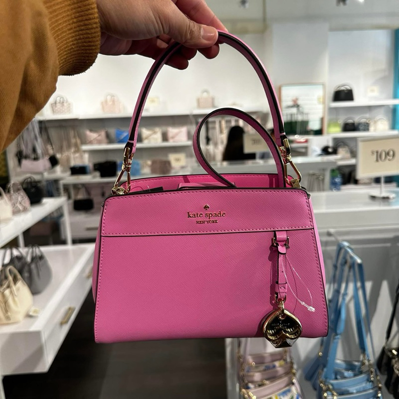 TAS KS MADISON SMALL SATCHEL BAG PINK CROSSBODY BAG