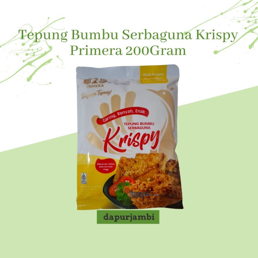 

Tepung Bumbu Serbaguna Krispy Primera 200Gram
