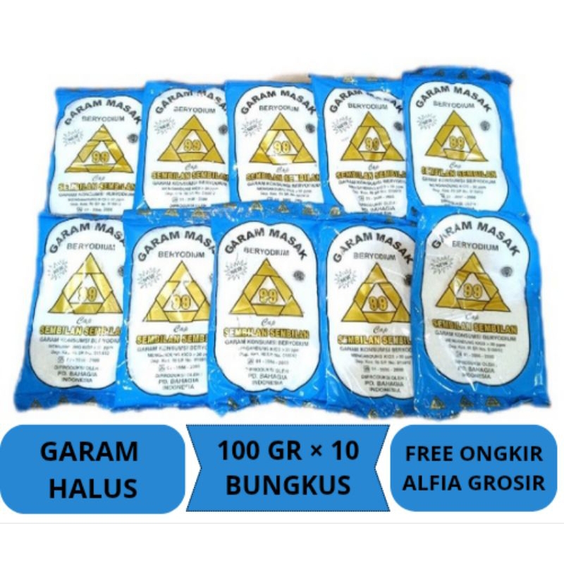 

10 pcs garam masak beryodium cap lima lima 100 gr