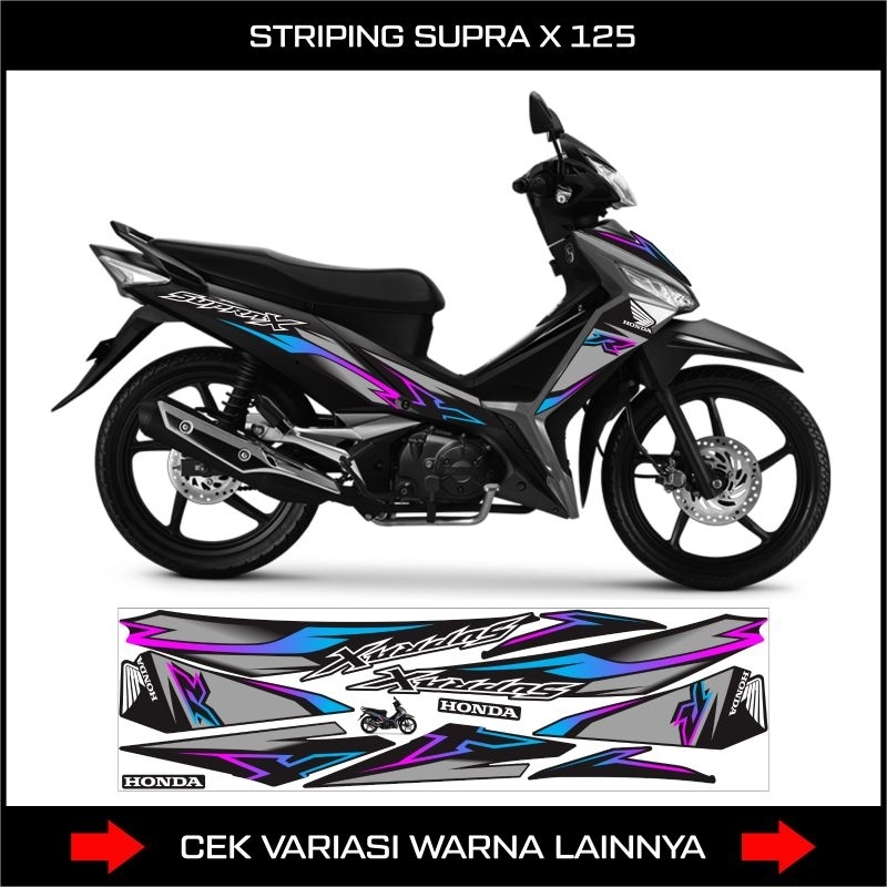 Stiker Striping Honda Supra x 125 R 2018 / Striping Supra X 125 Fi