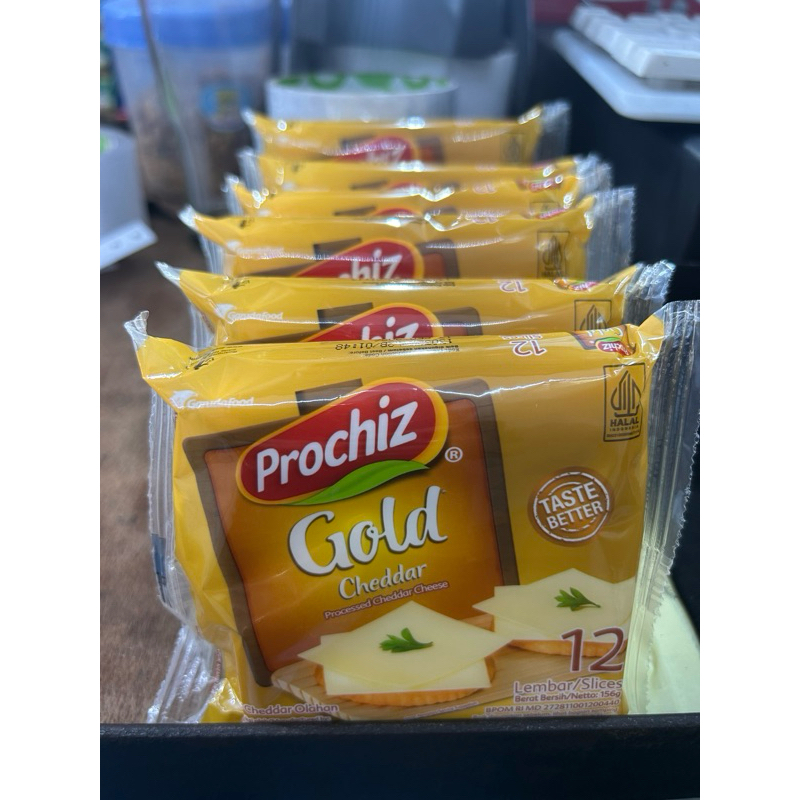 

Keju Prochiz Gold Slice 12 perpack isi 6 pcs